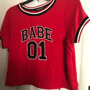 RED BABE Crop Top
